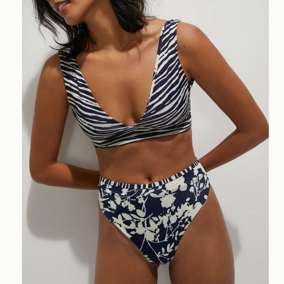 Anthropologie Other - - Maaji Zebra Butterfly Halter Bikini Bottoms